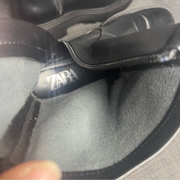 Zara Vegan Leather Booties - Picture 3 of 12